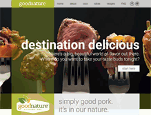 Tablet Screenshot of goodnaturepork.com